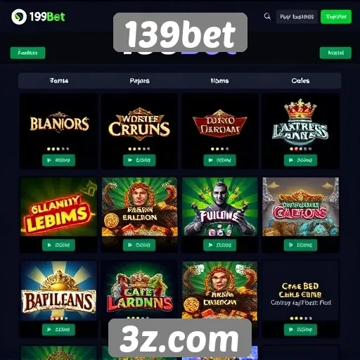 Evolução dos jogos disponíveis no 139bet